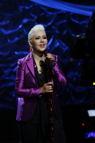 Christina Aguilera at the NBCUniversal's Hurricane Sandy: Relief Benefit
