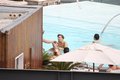 Gaga at the pool of her hotel in Rio (Nov. 7) - lady-gaga photo