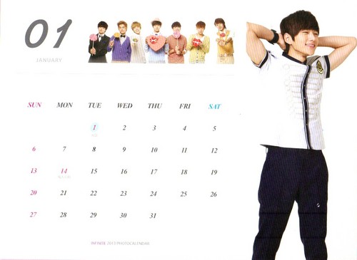  Infinite 2013 Japon Calendar