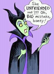  Maleficent using Facebook