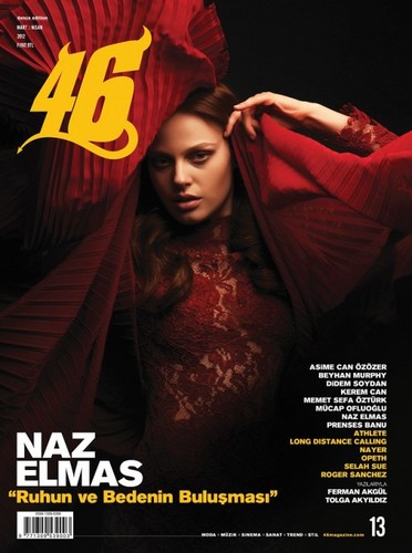  Naz Elmas on the cover of Turkish 46 Magazine
