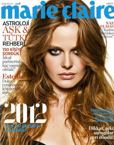  Naz Elmas on the cover of Turkish Marie Claire Magazine
