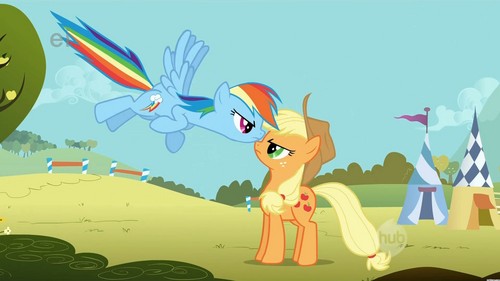 Rainbow Dash And Applejack