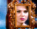 Regina and Mirror - the-evil-queen-regina-mills fan art