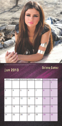  Selena Gomez - 2013 Calendar