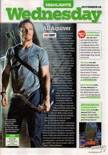  TV Guide Magazine Scans - Various Shows - 19th November 2012