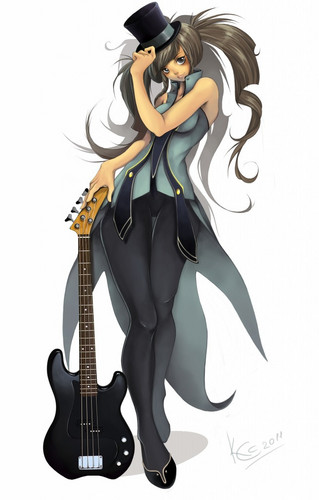  Anime gitara girl