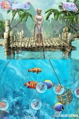  বার্বি as the Island Princess - DS game screenshot