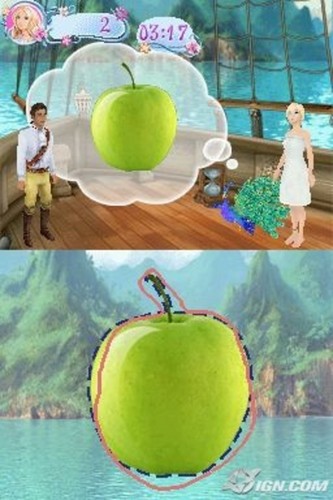  바비 인형 as the Island Princess - DS game screenshot