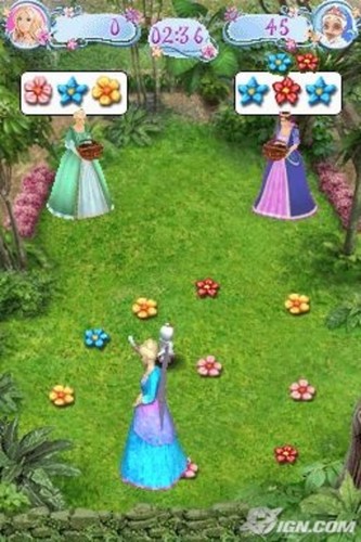  바비 인형 as the Island Princess - DS game screenshot