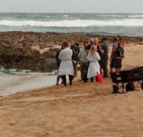  Josh Hutcherson on set of Catching feu in Hawaii