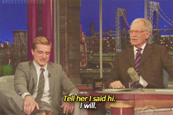  Josh talking about jennifer on Letterman