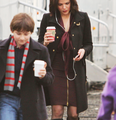 Lana & Jared on set - once-upon-a-time photo
