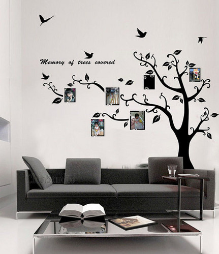  Memory of 나무, 트리 Covered 사진 Frame 벽 Sticker