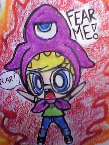  My 팬 Art of Jimmy Two-Shoes Chibi "Fear Me" on Power Squid