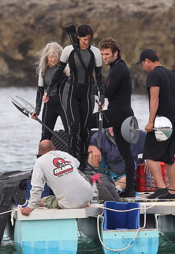 Photos from the Catching Fire set