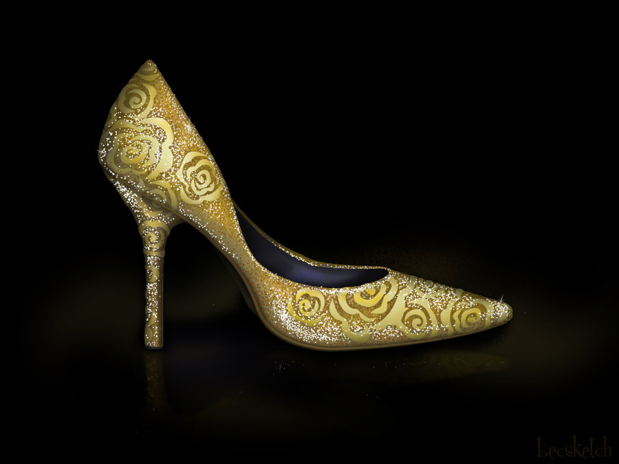 Belle inspired shoe Disney Princess Fan Art (32914177