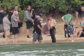 Jennifer Lawrence & Shirtless Josh Hutcherson: 'Catching Fire' Sea Scenes! - the-hunger-games-movie photo
