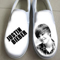 Justin Bieber hand painted shoes - justin-bieber photo