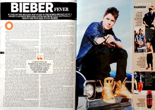  Justin’s full Style magazine interview (The Sunday Times - Dec 2nd)