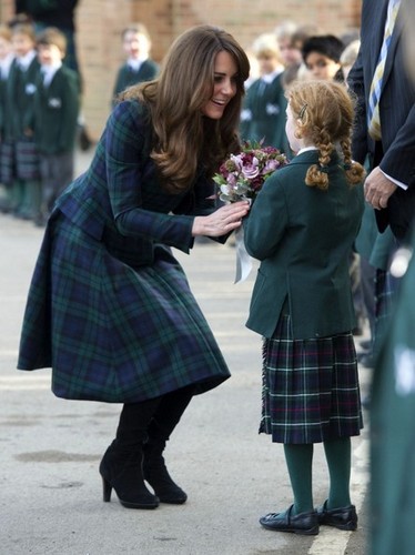  Kate Middleton Visits St. Andrew's School-30th November 2012