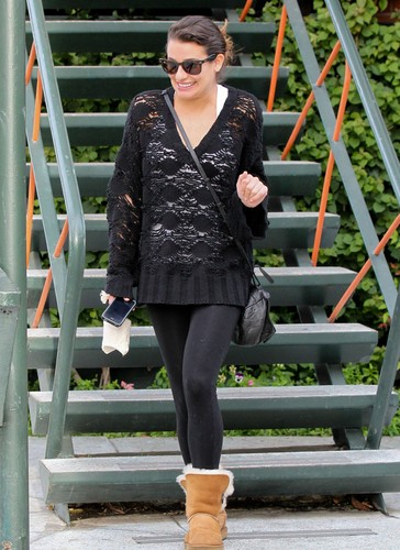 Lea Leaving A Casting Meeting - December 4, 2012