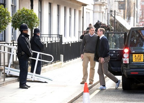  Prince William Outside the Hospital