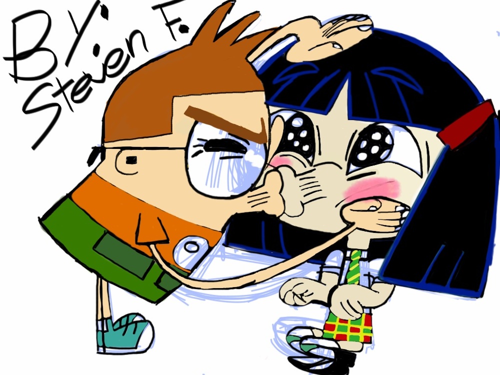 Sidekick: Eric kisses Kitty - Cartoon Network's Sidekick Fan Art (32923662)  - Fanpop