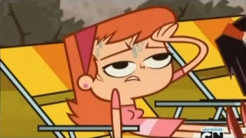 Photo of Sidekick: Vana sweating for fans of Cartoon Network's Sidekic...