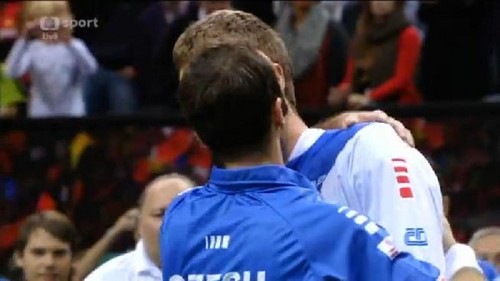  Stepanek and Berdych kiss