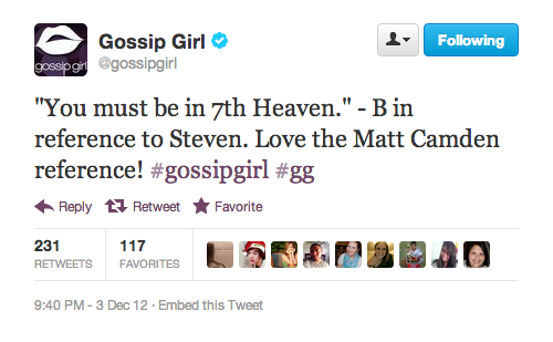  gossip girl tweet 6x08