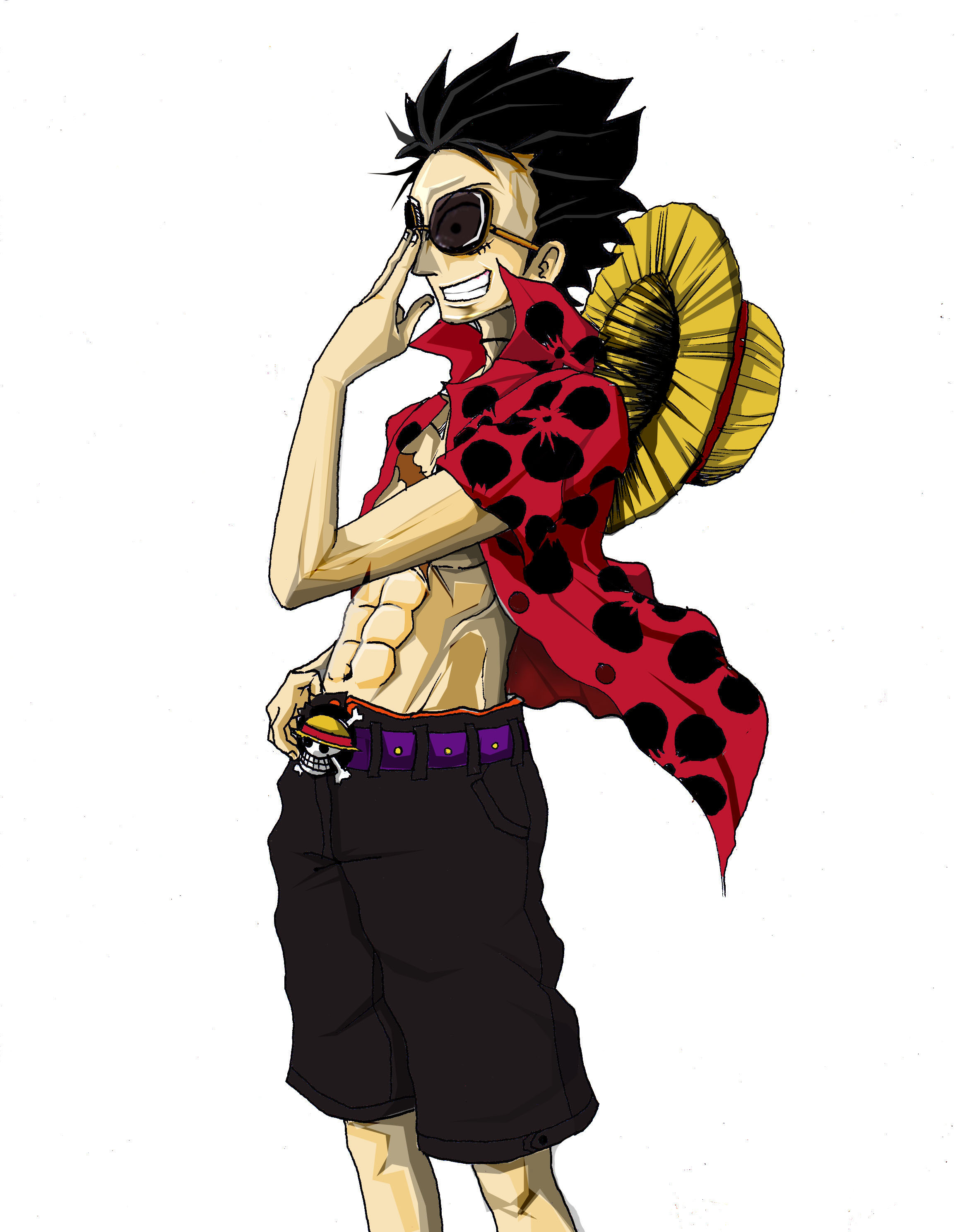 luffy - One Piece Fan Art (32902536) - Fanpop