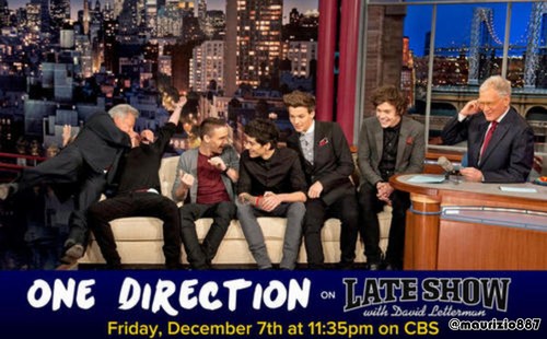 one direction, David Letterman show  NYC, 2012