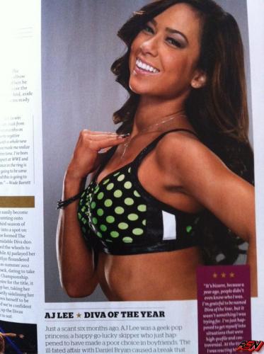 AJ Lee named "Diva of the Year" by WWE Magazine
