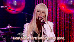  Christina Aguilera on Ellen