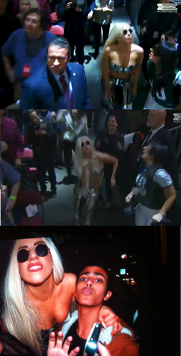  Gaga in the audience at The Rolling Stones' 음악회, 콘서트