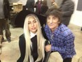 Gaga and Ronnie Wood at The Rolling Stones rehearsals - lady-gaga photo
