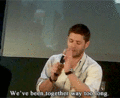 Jensen talking about Jared - supernatural fan art