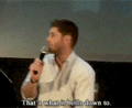 Jensen talking about Jared - supernatural fan art