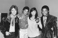 Michael Backstage With His Brother, Randy And Friends - michael-jackson photo