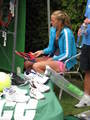 Petra Kvitova before match - tennis photo