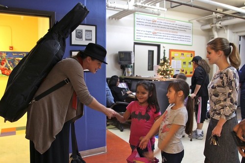  Playing Cello with YOLA at HOLA Students - December 6, 2012