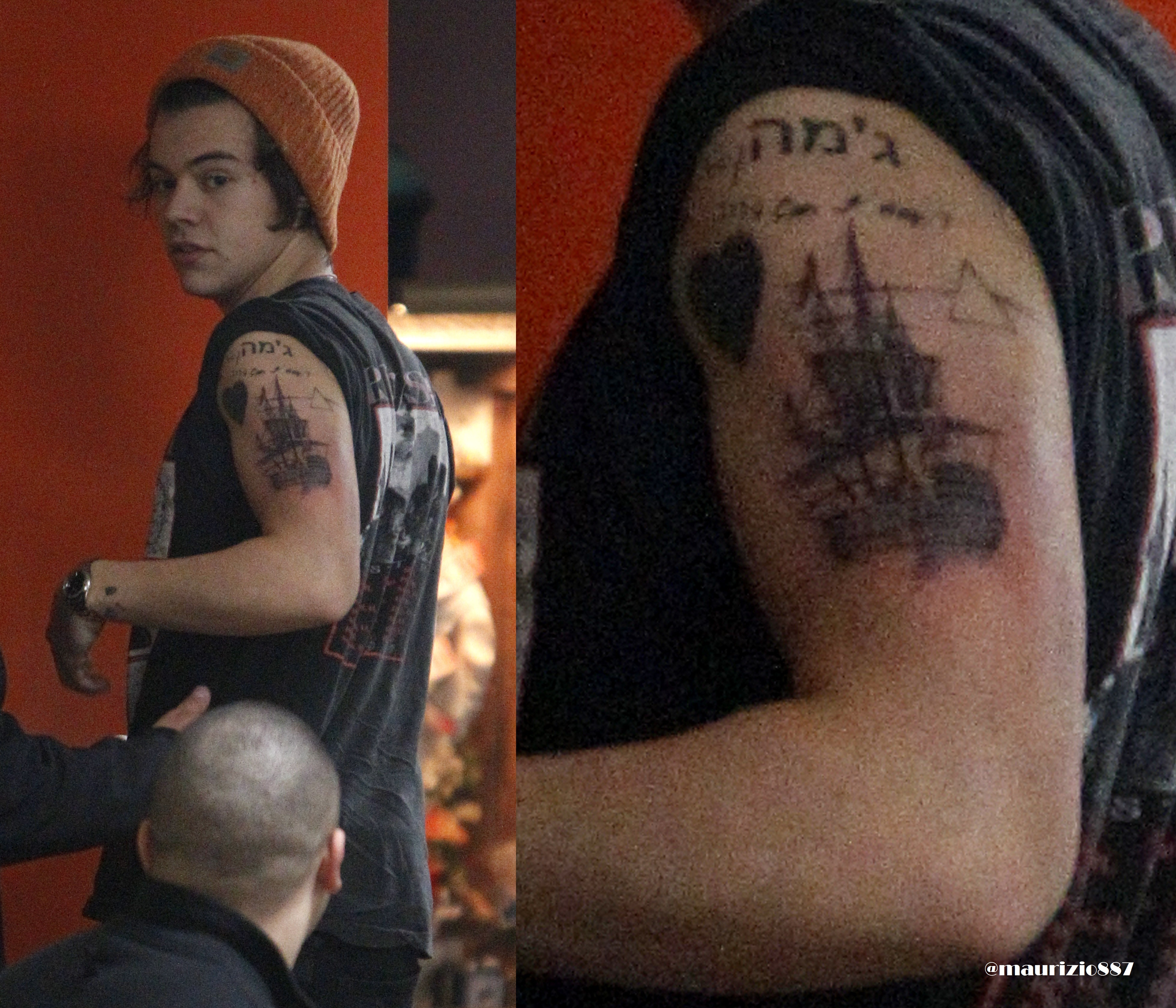 harry styles New tattoo, 2012 - one-direction Photo