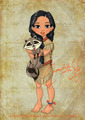 Baby Pocahontas - childhood-animated-movie-heroines fan art