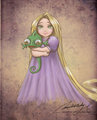 Baby Rapunzel - childhood-animated-movie-heroines fan art