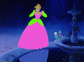 Cinderella in pink and green dress - disney-princess fan art