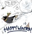 Happy Winter - penguins-of-madagascar fan art
