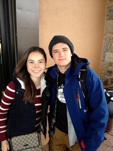  Josh with a 팬 in Park City