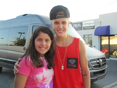 Justin With FANS