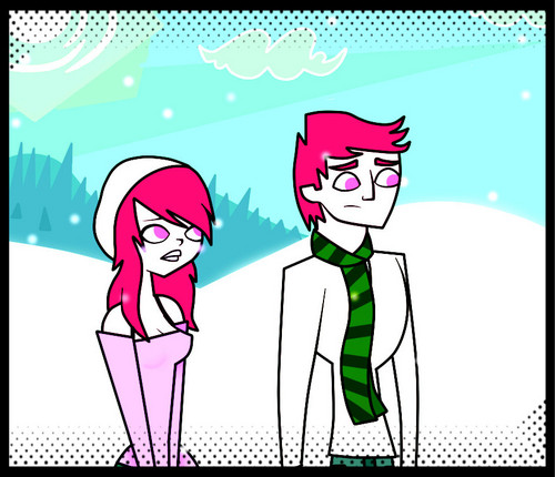 Princess Bubblegum and Prince Gumball (Picture drawn by ObsessedTDIgirl)